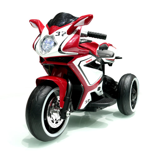 6V Kids Electric Motorcycle Ride-On Toy - Red