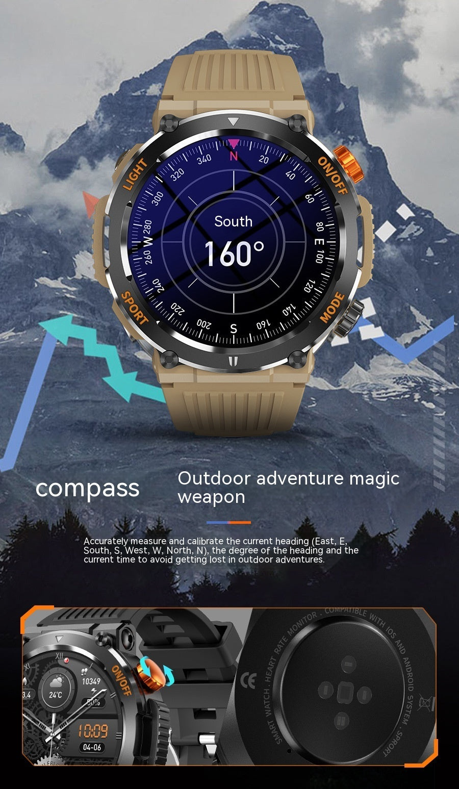 Smart Sport Watch. Health Monitoring & Elegant Design.