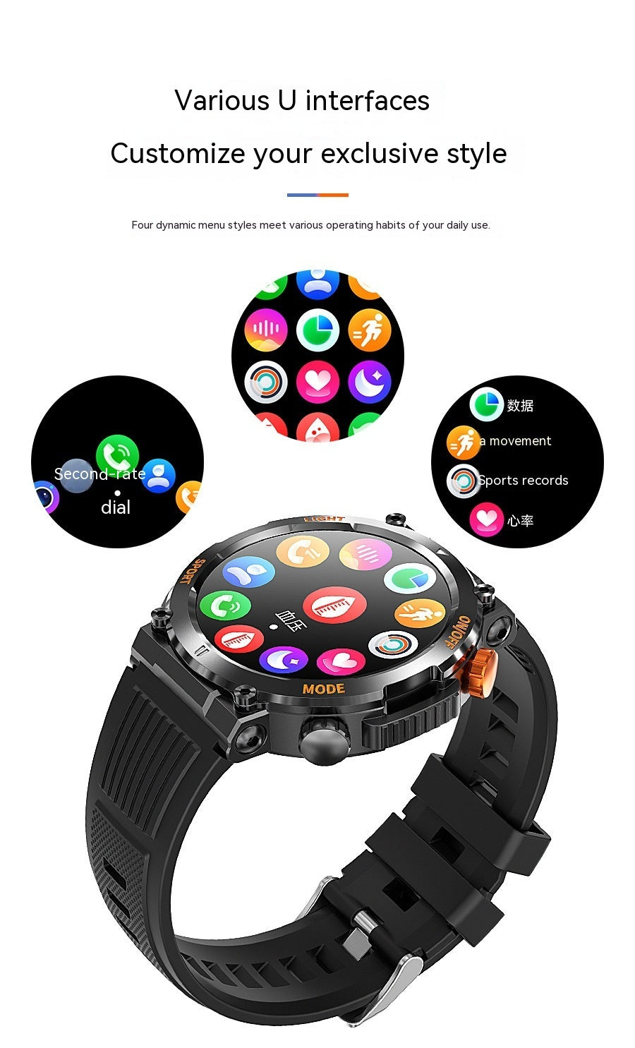 Smart Sport Watch. Health Monitoring & Elegant Design.