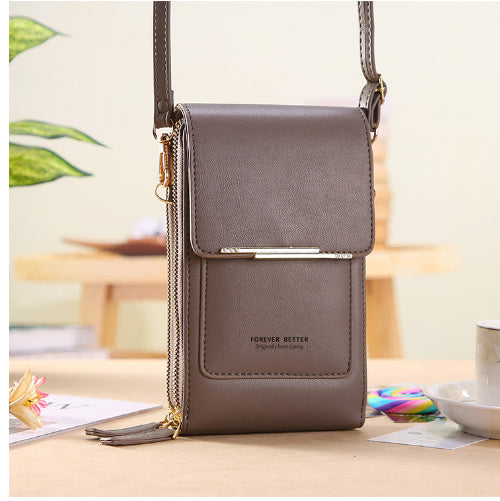 Touch Screen Mobile Phone wallet Small Crossbody purse