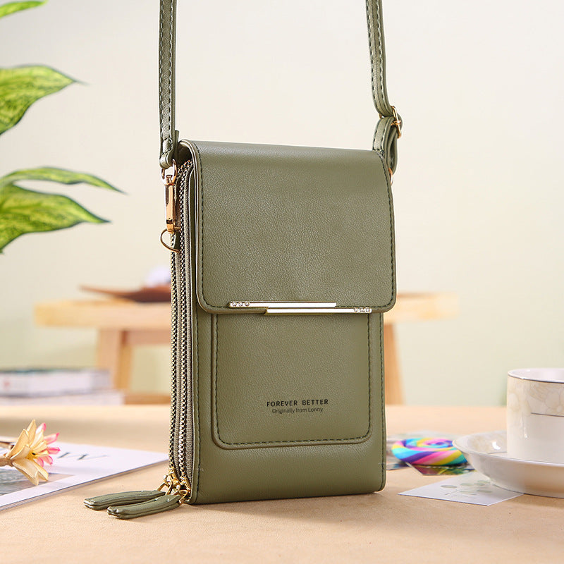 Touch Screen Mobile Phone wallet Small Crossbody purse
