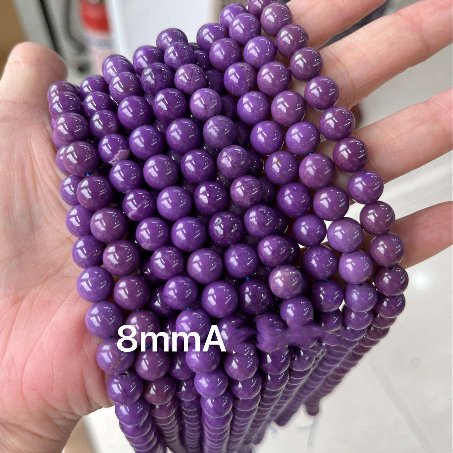 Natural Amethyst Mica Beads - Premium Loose Gemstone Beads for Jewelry Making