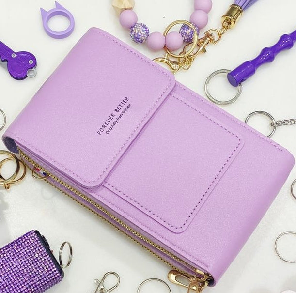 Touch Screen Mobile Phone wallet Small Crossbody purse