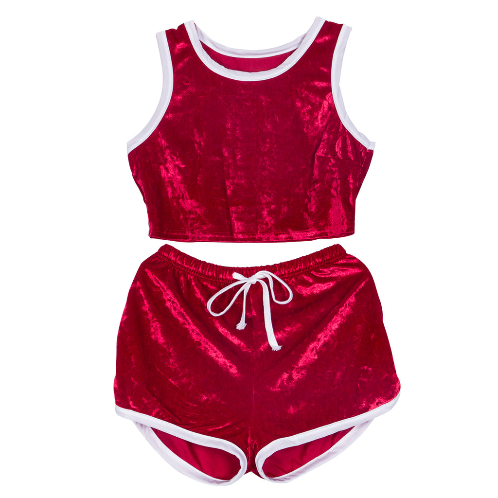Alluring Women's Corduroy Lingerie Suit