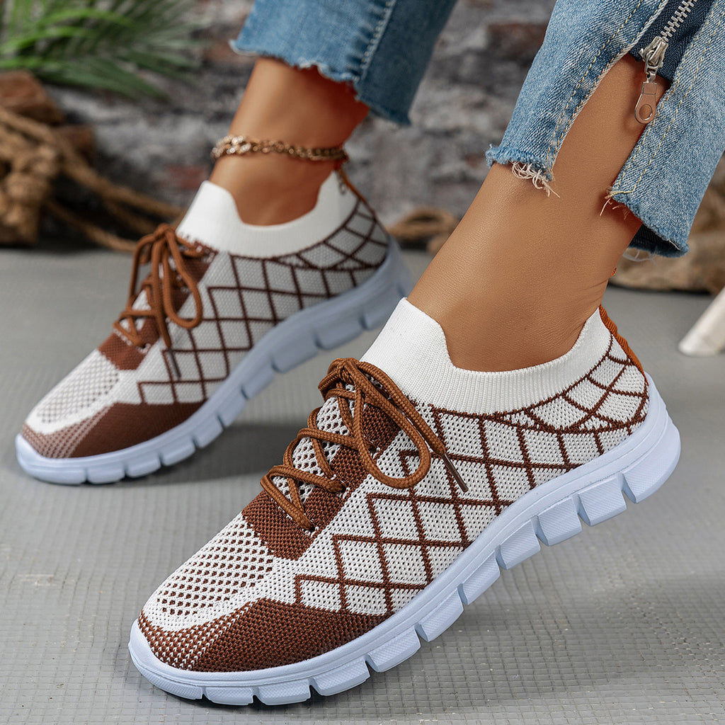 Breathable Mesh Sneakers – Women's Lightweight Casual Walking Shoes