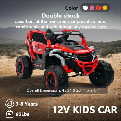 12V Kids Electric Ride-On UTV Truck - 2 Seater with Remote Control