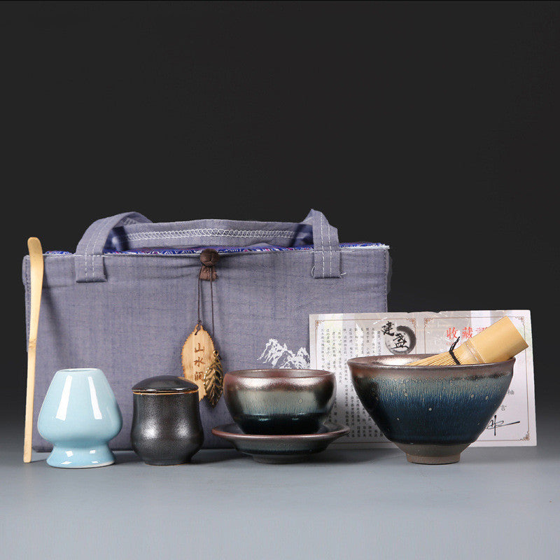 Tea Ceremony Gift Set with Brush & Accessories