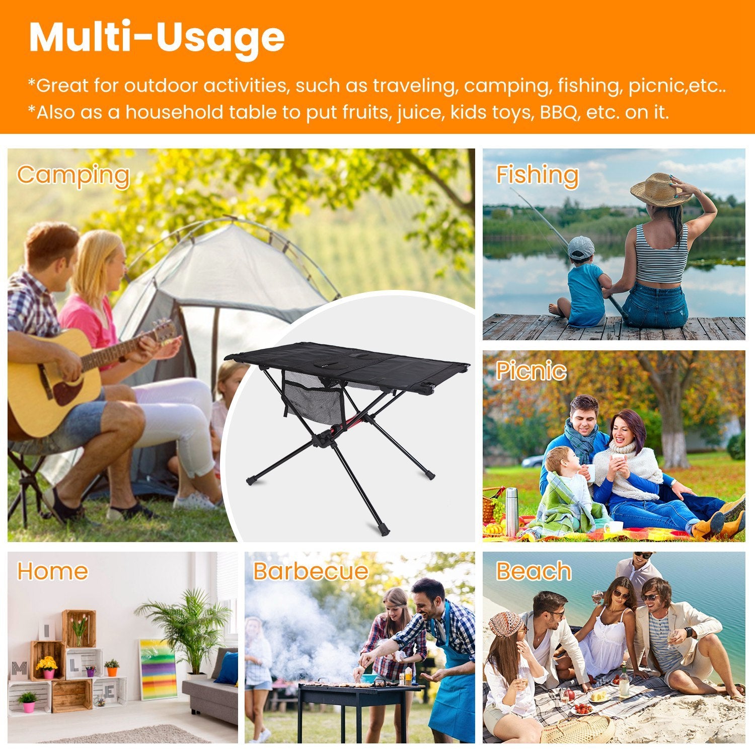 Portable Folding Camping Table – Lightweight Outdoor & Picnic Table
