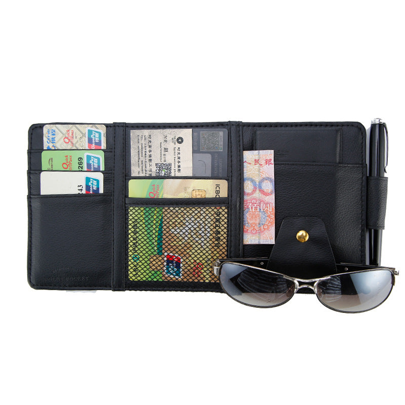 Car Sun Visor Clip Organizer - Multi-Purpose Card & Ticket Holder