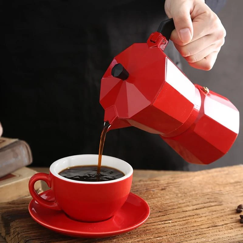 Aluminum Stovetop Moka Pot - Espresso Coffee Maker
