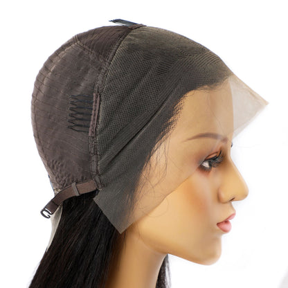 9A Real Human Hair Lace Front Wig - Straight Hair