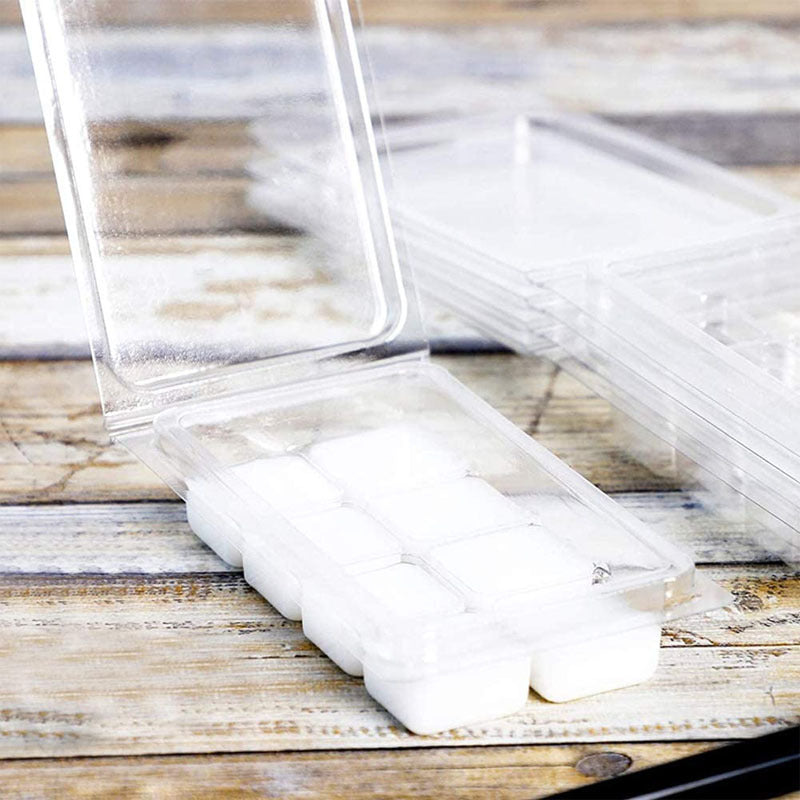 Wax Melt Clamshell Molds - Clear Plastic Trays for Candles & Soap