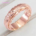 Women's  Carved Rose Flower Ring