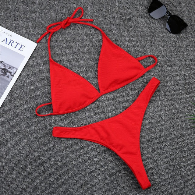 Women's High Cut Bikini Set – Underwire Support Two-Piece Swimsuit