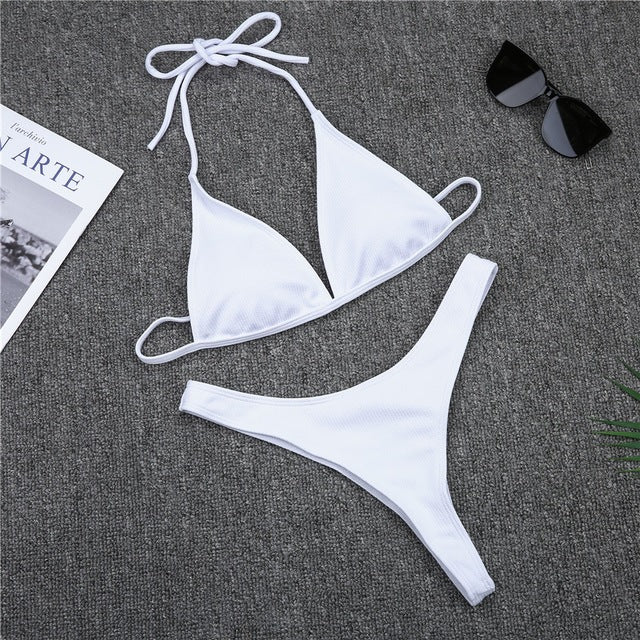 Women's High Cut Bikini Set – Underwire Support Two-Piece Swimsuit