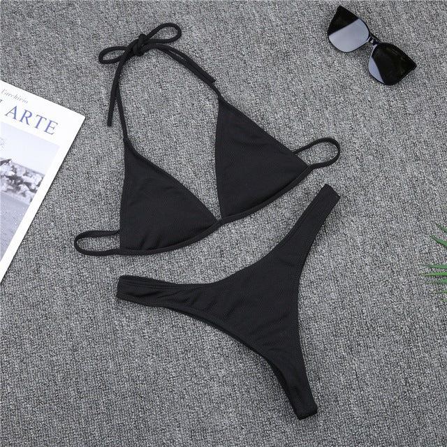 Women's High Cut Bikini Set – Underwire Support Two-Piece Swimsuit