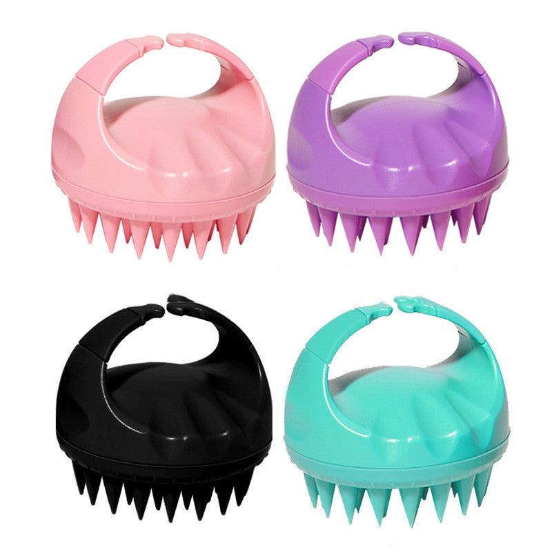 Hand-held Silicone Shampoo Brush Massage Brush Shampoo Comb Bath Massage Tool