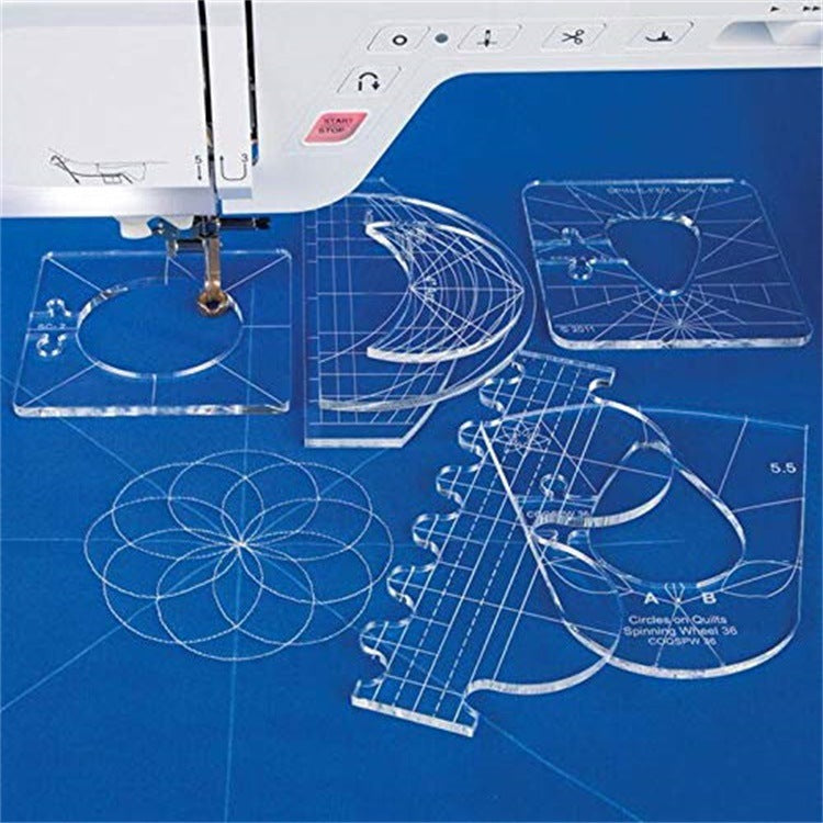 Sewing machine marking scale