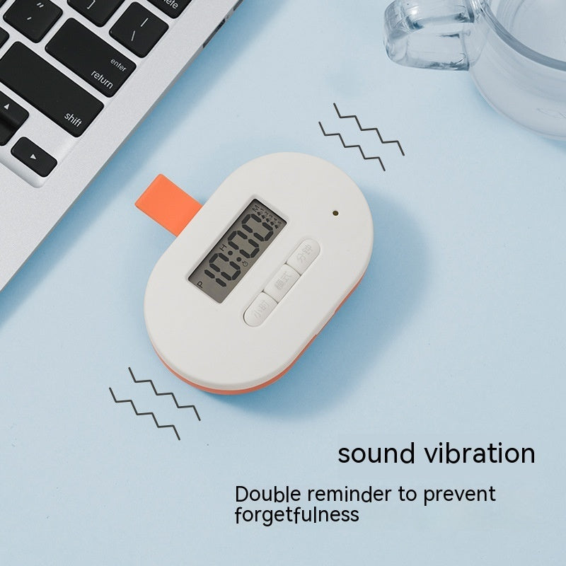 Portable Electronic Pillbox with Intelligent Timing Reminder.