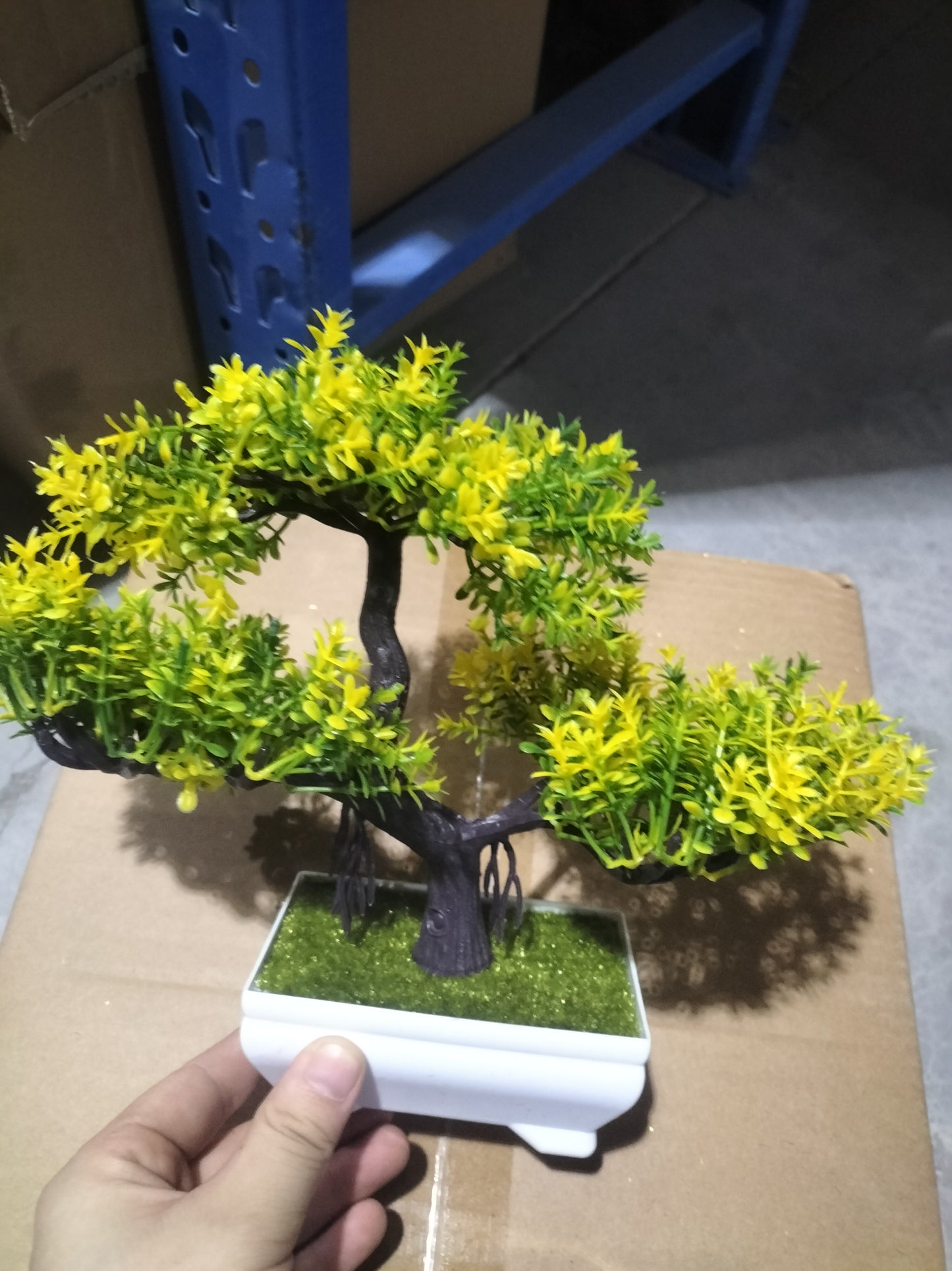 Artificial Bonsai Potted Plant – Realistic Faux Bonsai Tree for Home & Office Decor