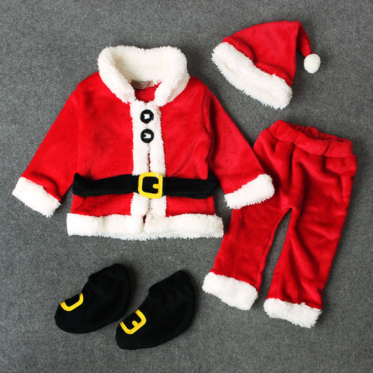 Santa Claus look four-piece  Baby clothing