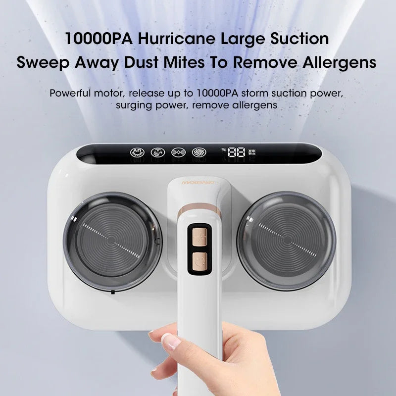 Vacuum Mite Remover Cordless Handheld Cleaner Powerful Suction