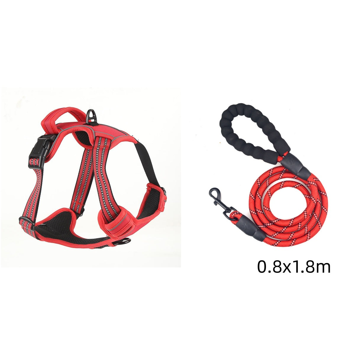No-Pull Reflective Dog Harness Vest – Breathable & Adjustable