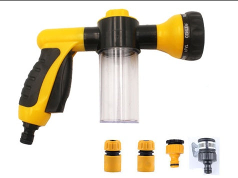 A versatile sprayer designed for multiple applications, including canine grooming and vehicle cleaning.