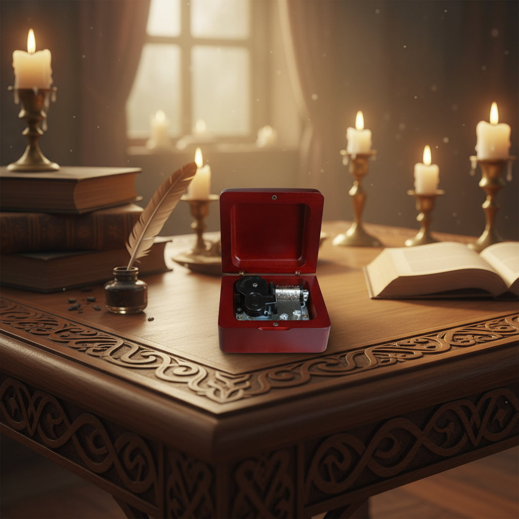 Lord of the Rings Music Box - Wooden Clockwork Gift