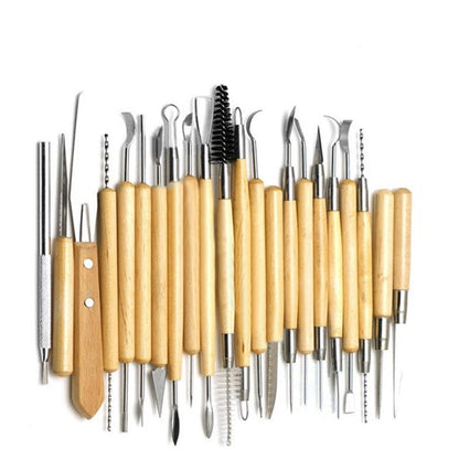 Clay Sculpting Tools Set - 30-Piece Professional Modeling Kit