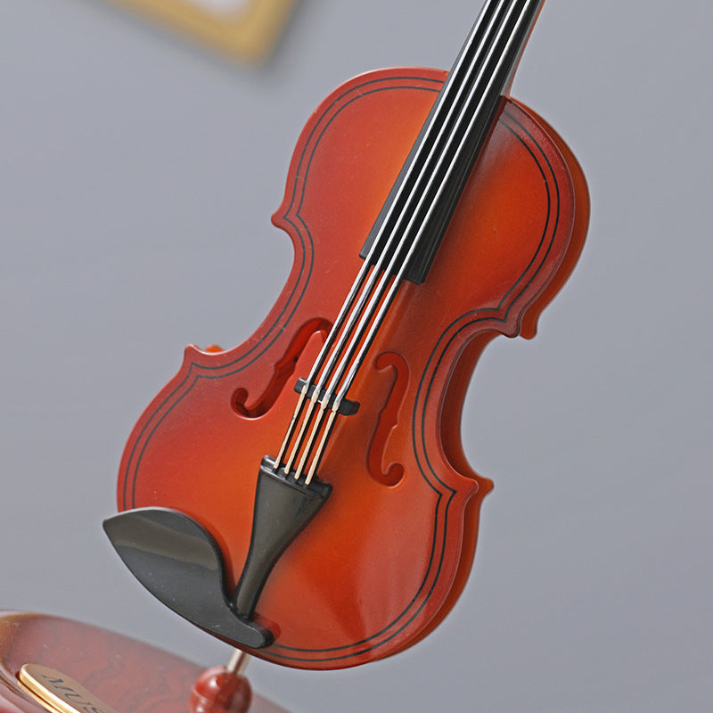 Violin Rotating Music Box - Elegant Musical Gift
