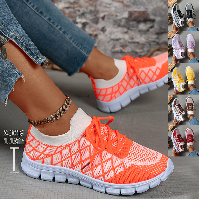 Breathable Mesh Sneakers – Women's Lightweight Casual Walking Shoes