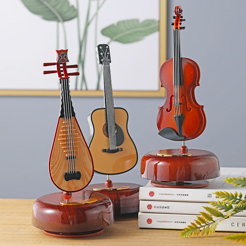 Violin Rotating Music Box - Elegant Musical Gift