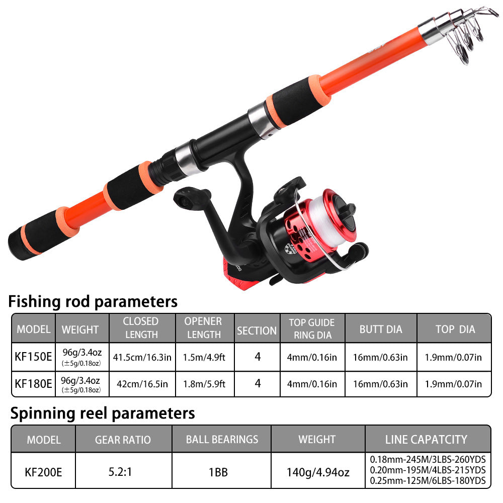 Tossing Casting Rods Fishing Wheel Fishing Rod Combination