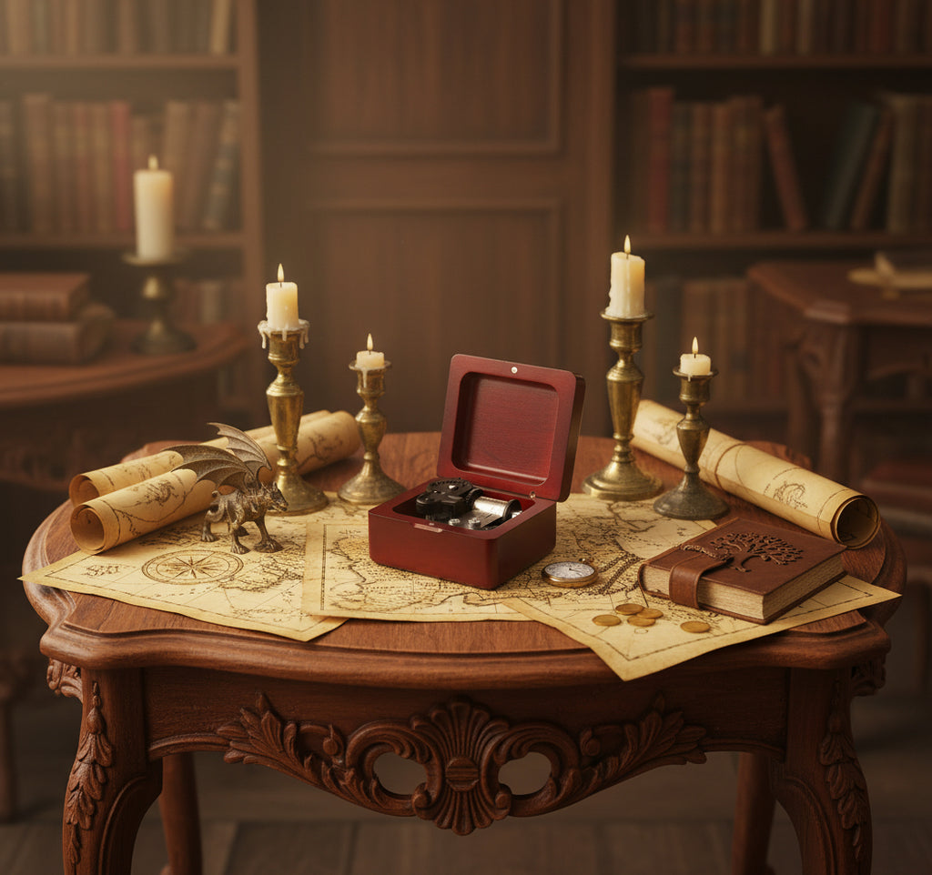 Lord of the Rings Music Box - Wooden Clockwork Gift