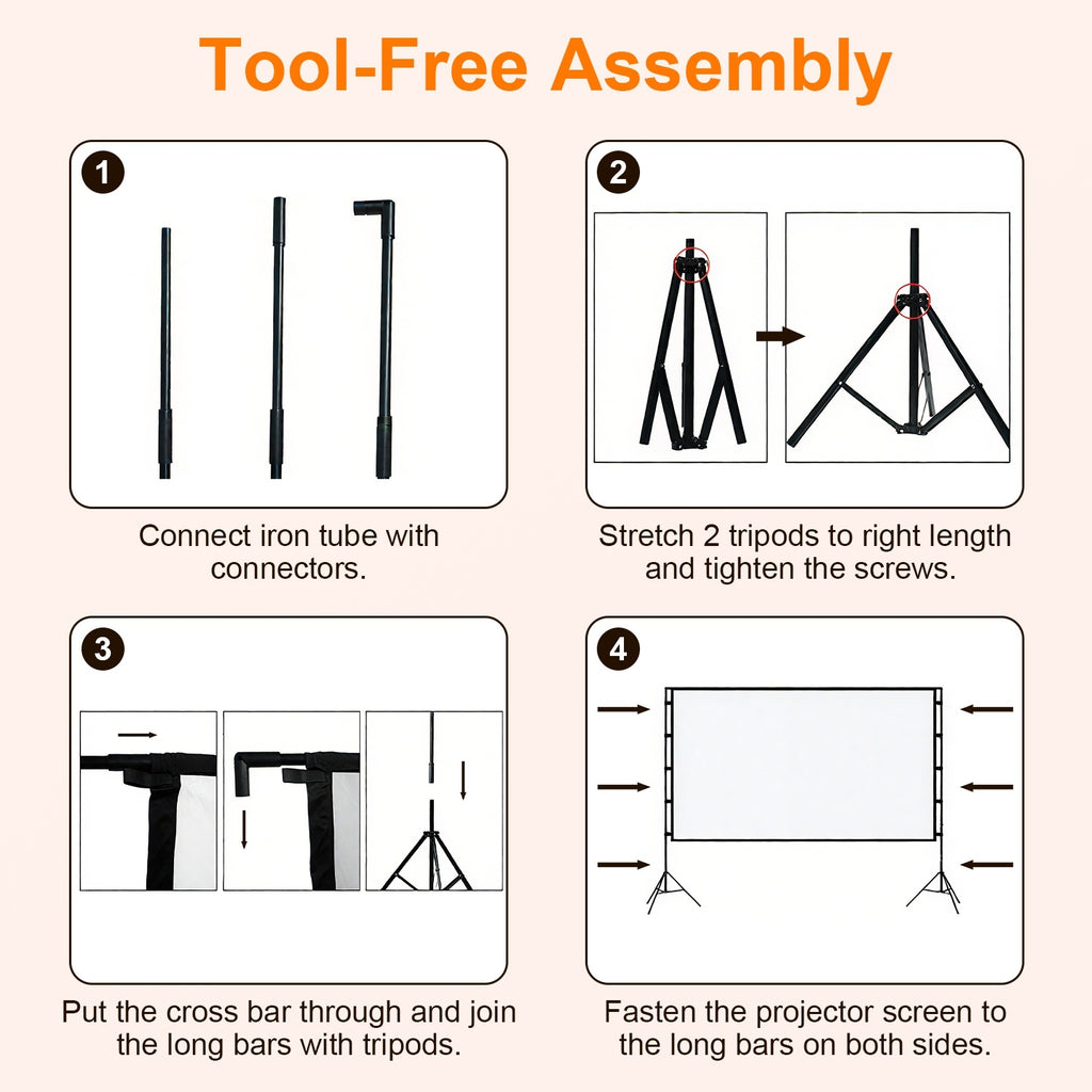 Projector Screen With Stand