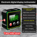 Magnetic Digital Angle Finder With Electronic Laser Gauge