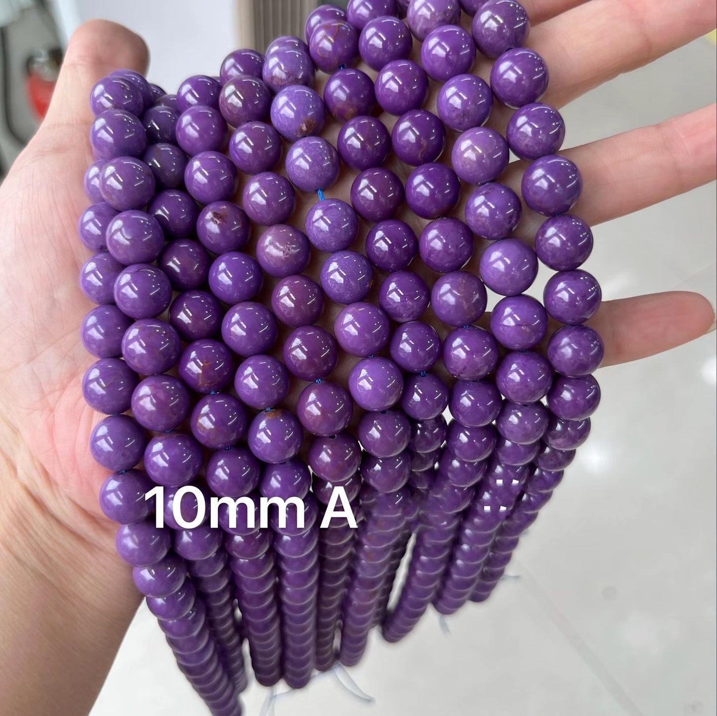 Natural Amethyst Mica Beads - Premium Loose Gemstone Beads for Jewelry Making