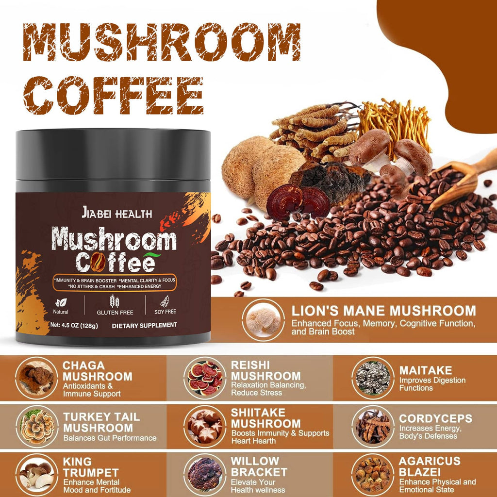 Mushroom Coffee Powder - Lion's Mane Functional Coffee Blend (220g)
