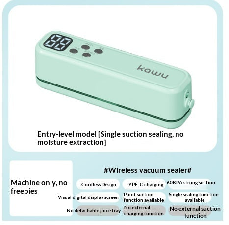 Small Portable Cordless Vacuum Sealer For Home Use