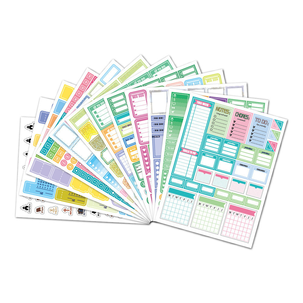 Planner Stickers Set Seasonal Monthly  Pack 24 Sheets