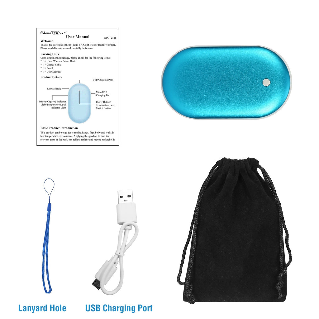 Rechargeable Pocket Warmer Double-Sided Heating Handwarmer