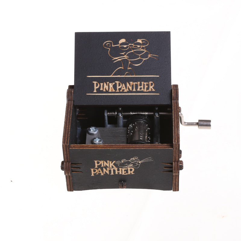 Star Wars Wooden Music Box Classically Carved Hand-cranked Wooden Music Box