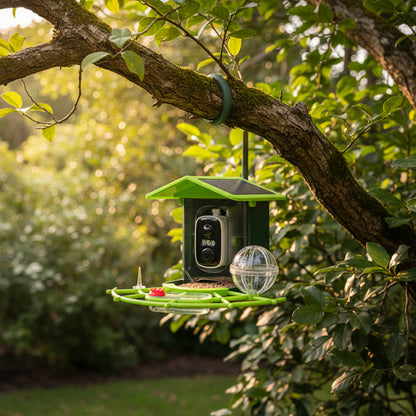 Smart Birdwatching Feeder with Camera – Solar Powered AI Bird Recognition
