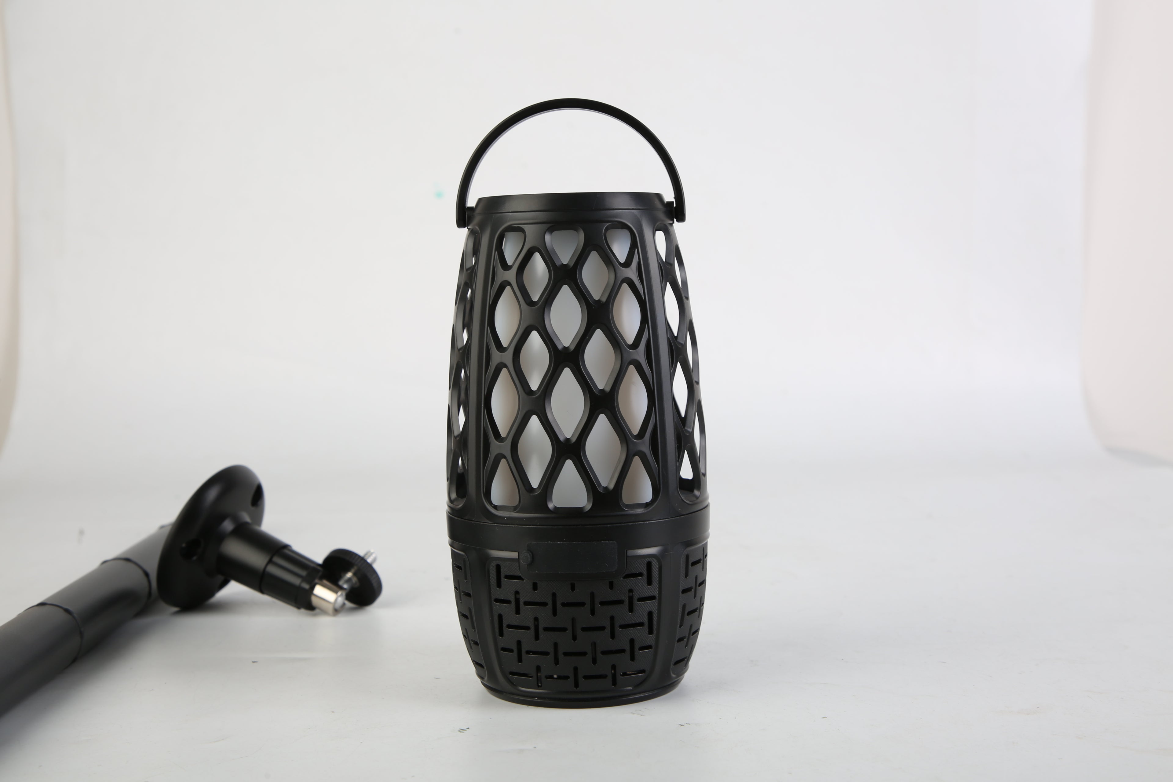 4-in-1 Wireless Bluetooth 5.3 Outdoor LED Flame Speaker – IPX5 Waterproof, Patio & Garden Speaker with 3 Flame Light Modes, Hook, Stake & Wall Mount, Sync Up to 100 Speakers
