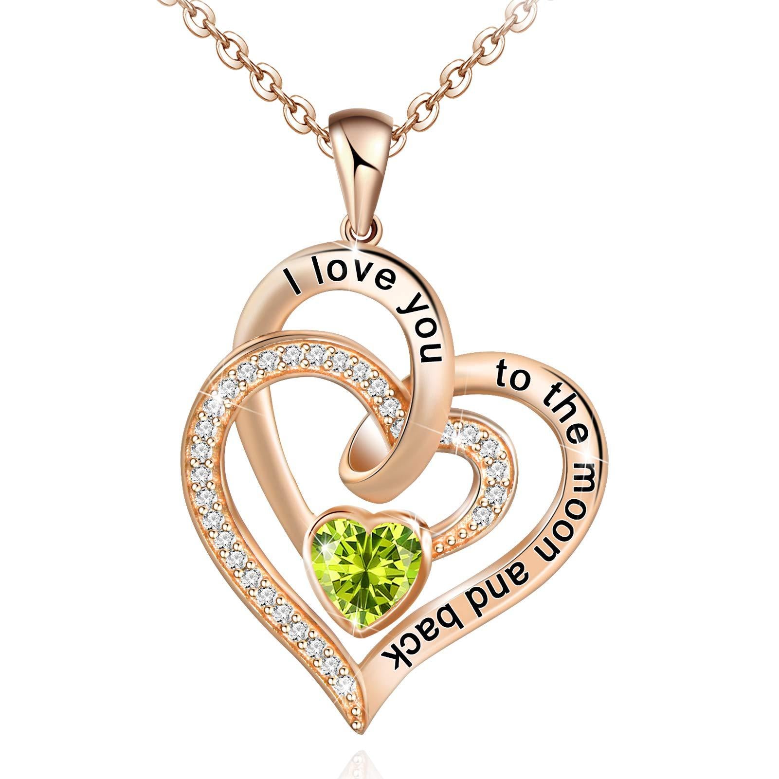Anniversary Necklace for Wife - Sterling Silver Gift for Girlfriend, Mom, Daughter