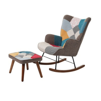 Rocking Lounge Chair with Footrest
