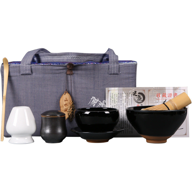 Tea Ceremony Gift Set with Brush & Accessories
