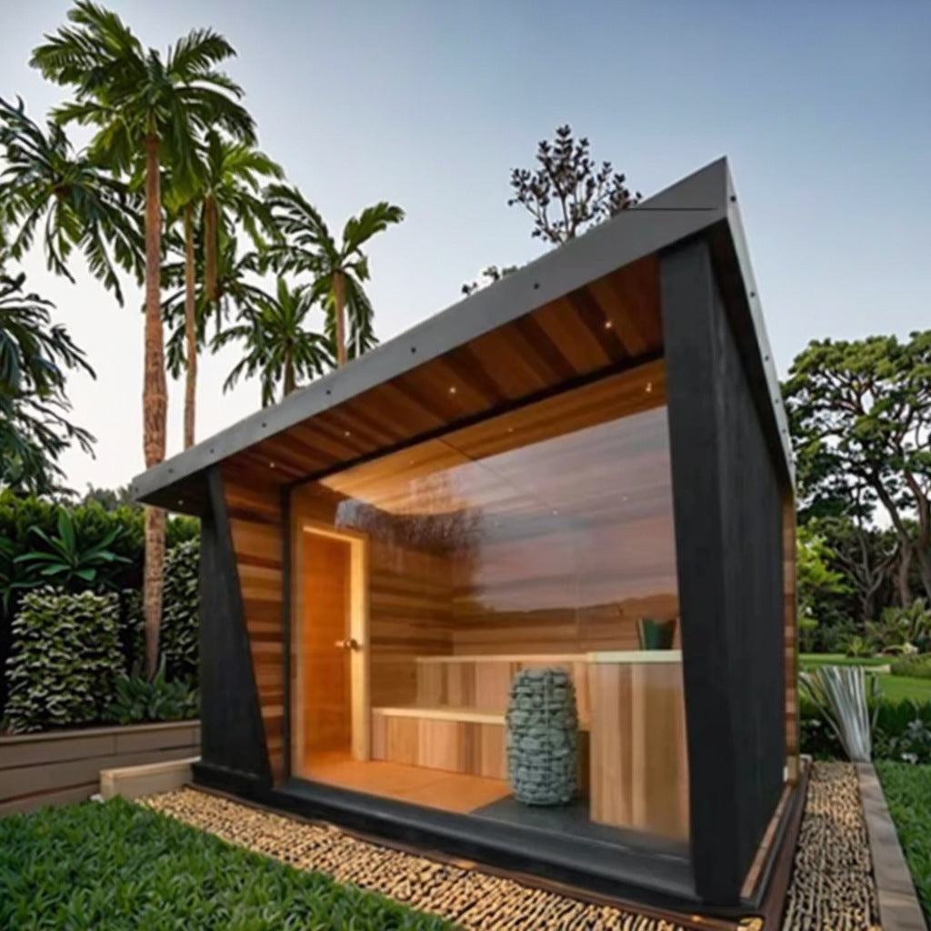 Outdoor Garden Sauna with Dry & Steam Function