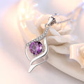 Romantic Love Necklace - 925 Sterling Silver Heart Pendant for Women